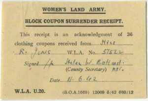 Clothing Coupons Receipt 420611