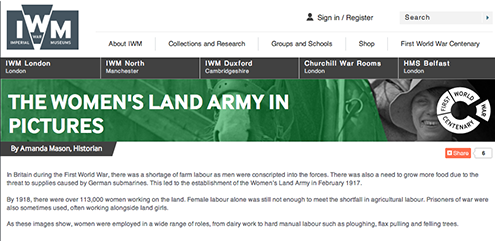  IWM Women's Land Army In Pictures