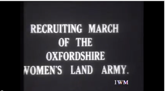 Women's Land Army Recruitment March in Oxfordshire