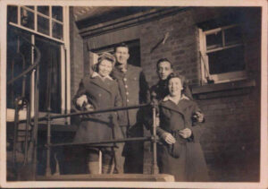 Frank, Jessie, Freddie & Joan Birchall 1943