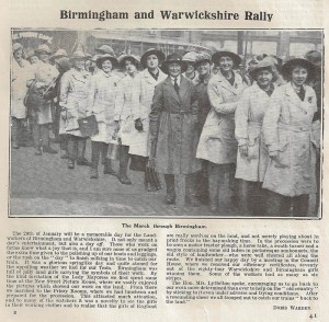 Birmingham and Warwickshire Rally Source: The Landswoman March 1918, p41