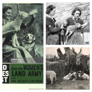 Lambing Women's Land Army