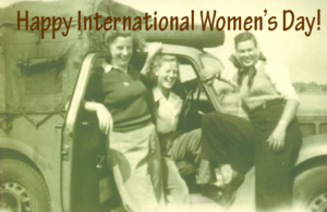 International Women's DayBetty Dugdale in Women’s Land Army truck with friends Source: Betty's daughter, Elisabeth Sweeney
