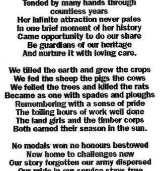 Land Army - An Honourable Mention by Hilda Kaye Gibson.
