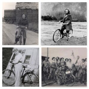 Land Girls and Lumber Jills on Bikes