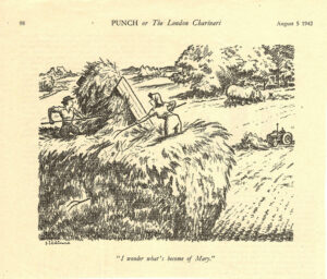 I wonder what's become of Mary cartoon, Punch, August 1942