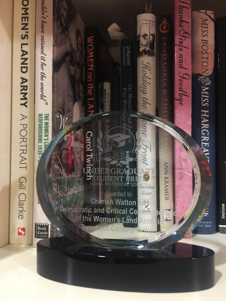 Cherish Watton RHS Undergraduate Public History Prize