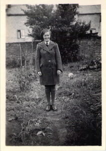 Joy in her Women's Timber Corps uniform.