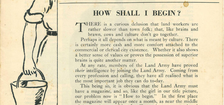The Land Girl April 1940