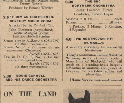 Women on the Land Radio Programme Extract