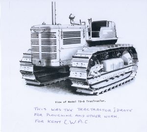 Tractor driven by Katharine Ann Furley during the war