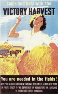Women's Land Army poster.