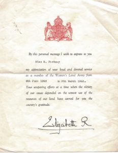 Margaret Footsoy WLA certificate