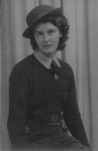Margaret Footsoy in her WLA uniform
