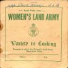 Women’s Land Army Recipe Book