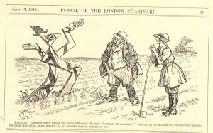 Futurist scarecrow cartoon