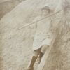 WW1 Photo: A Land Girl threshing